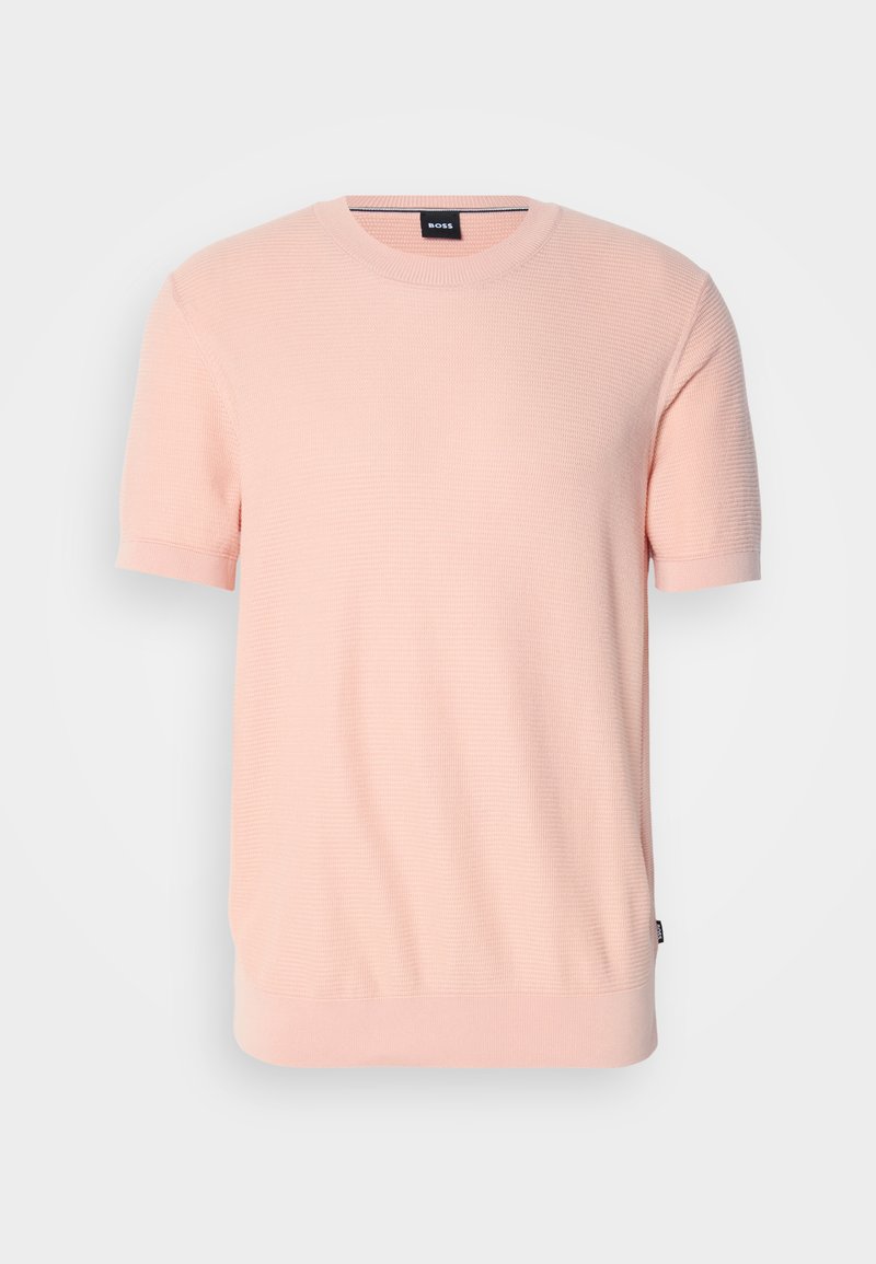 Boss T-shirt basic donkerroze Boss T-shirt basic donkerroze