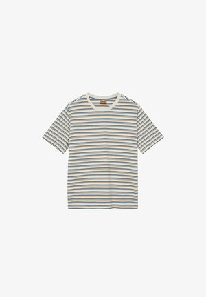 Mos Mosh Gallery, STRIPE O-SS TEE - T-shirts print - ecru