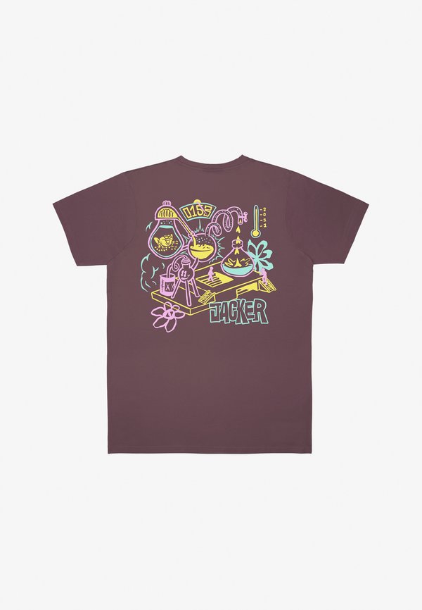 DISTILLERY UNISEX - Print T-shirt - purple2