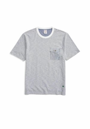 STRIPED SLUB POCKET - T-shirt z nadrukiem