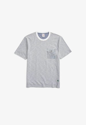 Brooks Brothers, STRIPED SLUB POCKET - T-shirt z nadrukiem