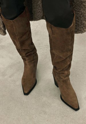 Topánky na vysokom opätku - brown