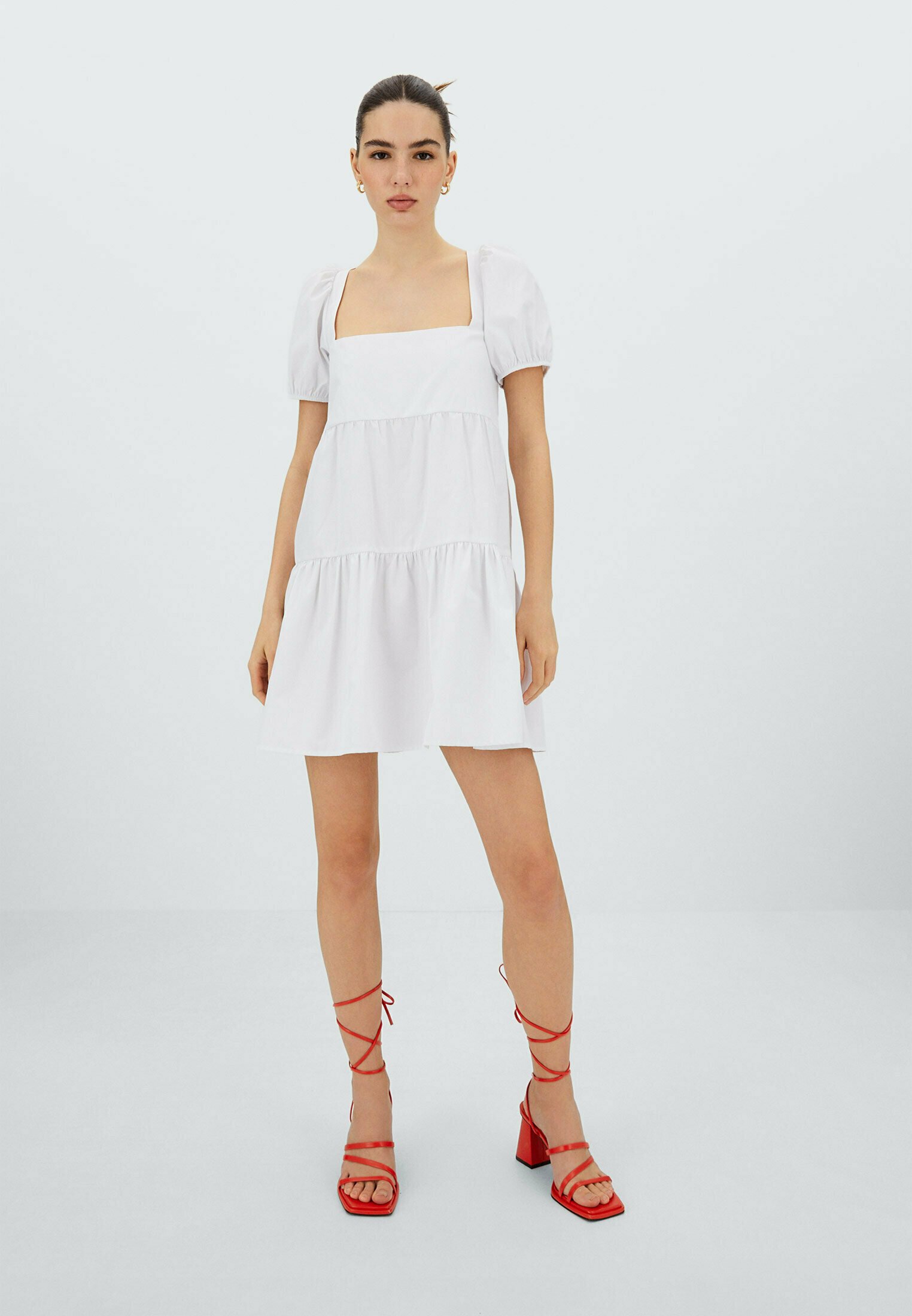 Stradivarius Vestito estivo - white/bianco - Zalando.it