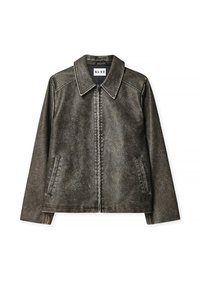 Chaqueta de cuero sintético - grey