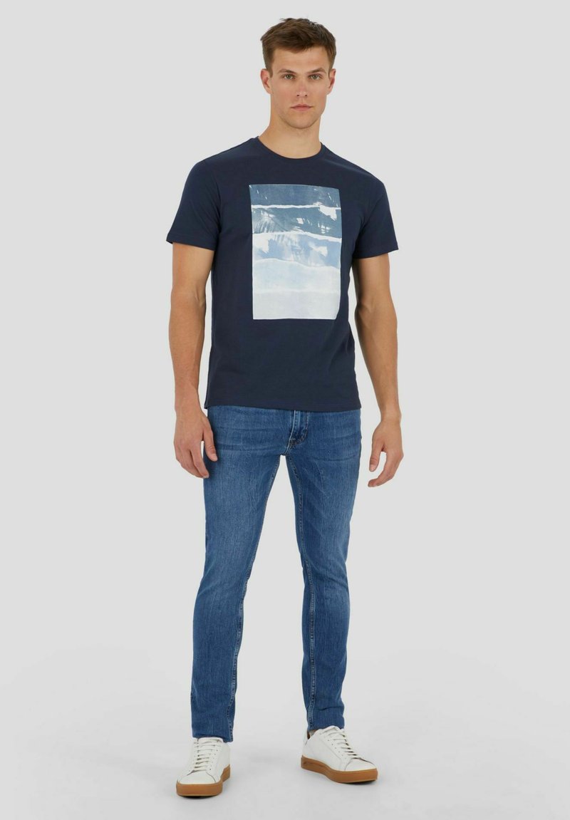Herren T-Shirts basic | Conbipel T-Shirt print blu/blau - SL27017 Herren T-Shirts basic | Conbipel T-Shirt print blu/blau - SL27017