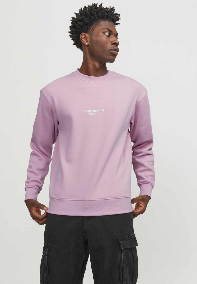 Jack & Jones JORVESTERBRO CREW NECK - Sweatshirt - pink nectar