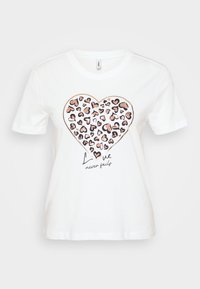 ONLTANYA LIFE LEO - T-shirt estampada - cloud dancer