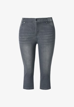 Ulla Popken, CAPRIS, szary denim