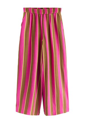 Next, TALL FIT - PULL ON SUPER WIDE LEG  - Pantalon classique - pink orange stripe
