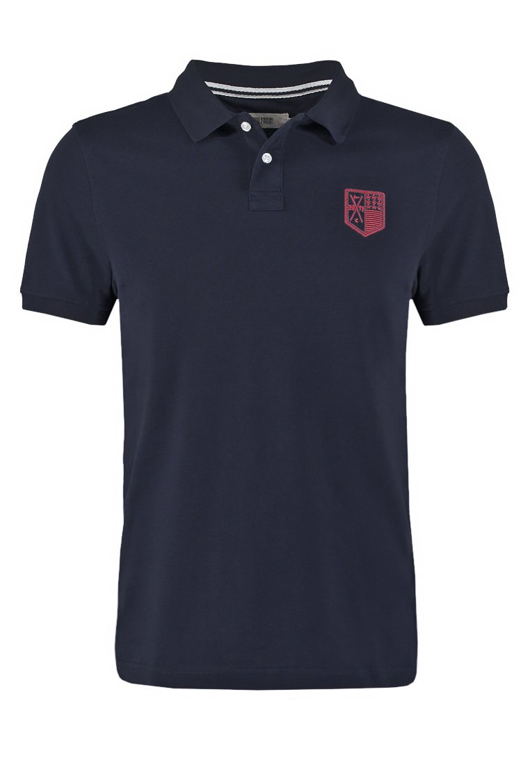 Dark blue polo shirt