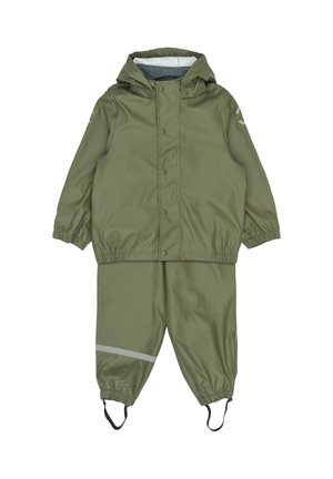 SET - Regenanzug - dusty olive