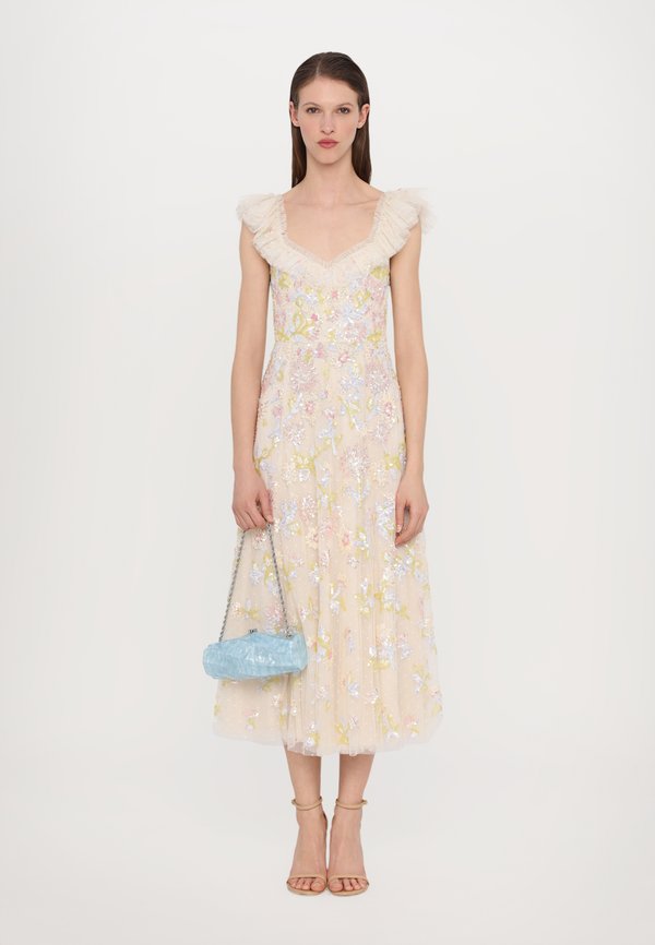 SEQUIN DANDELION RUFFLE BALLERINA DRESS - Occasion wear - cream3