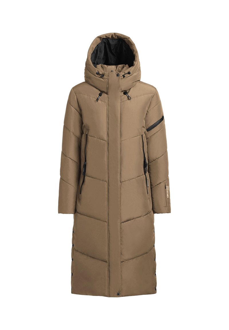 khujo Wintermantel lichtbruin