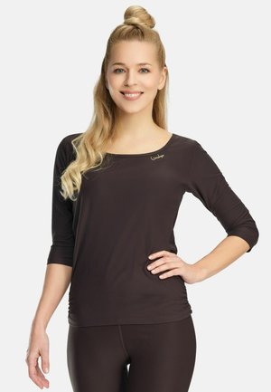 FUNCTIONAL  3/4 - Maglietta a manica lunga - espresso