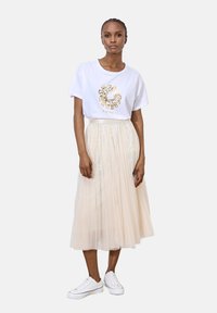 Apricot SEQUIN MID - A-lijn rok - stone