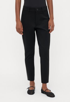 ONLMARCELLA HEART PANEL  - Broek - black/silver-coloured
