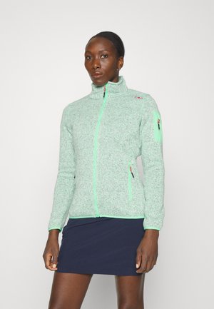 WOMAN JACKET - Giacca in pile - cactus melange/grass