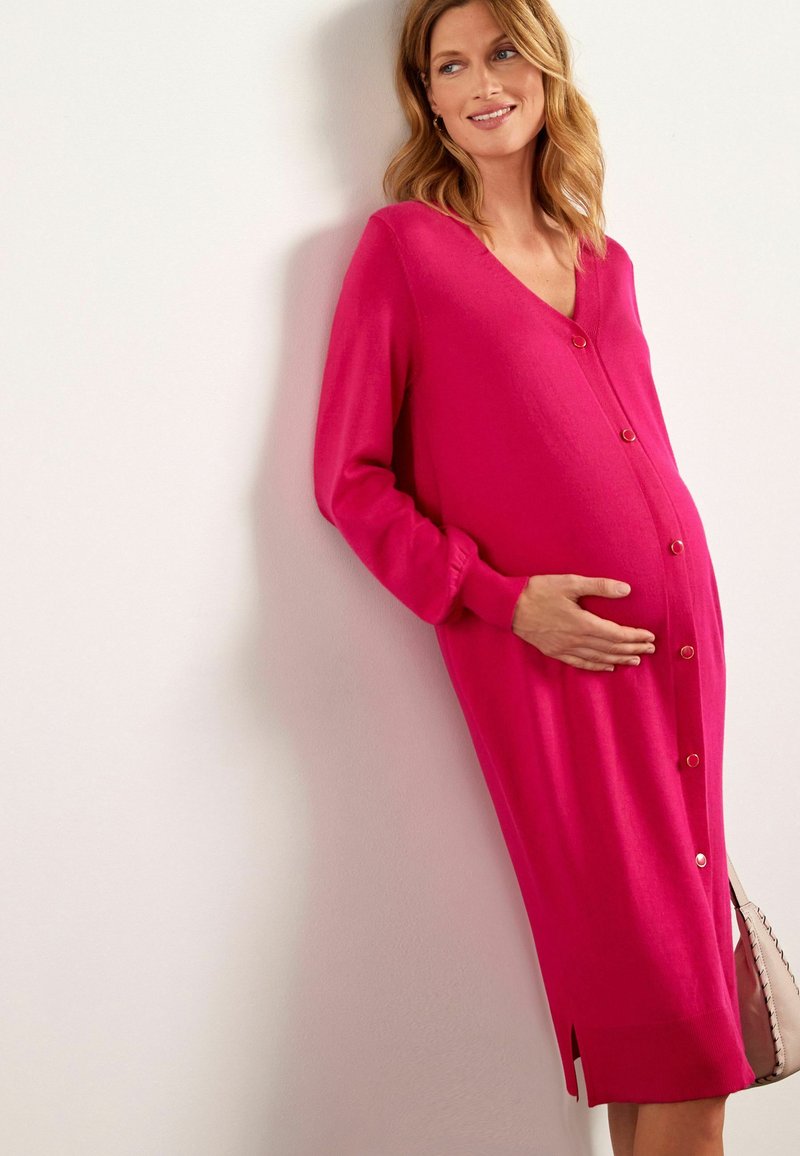 Next MATERNITY/NURSING KNIT DRESS Strickkleid pink Zalando.de