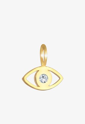 Elli SPARKLING EVIL EYE CHARM - MIT KRISTALLEN VON SWAROVSKI® - Pendentif - gold-coloured