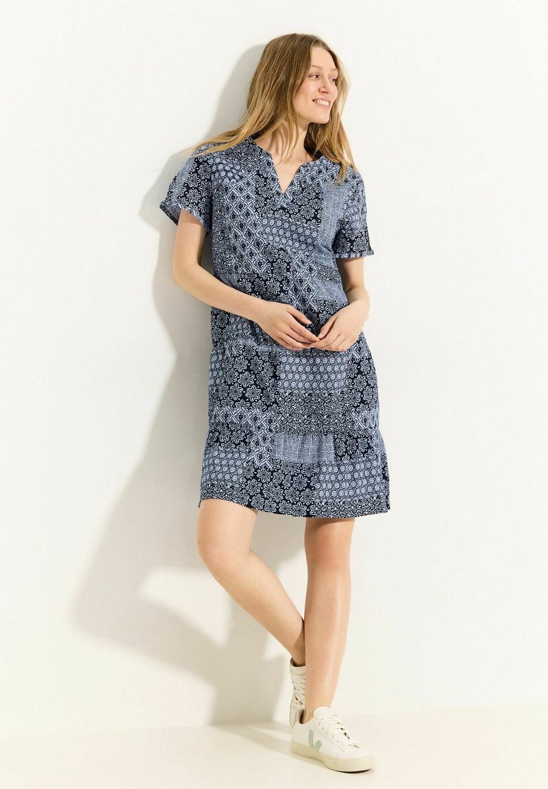 Cecil PATCHWORK - Vestido informal - blau