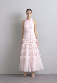 Needle & Thread LISETTE RUFFLE HALTER NECK GOWN - Vestido de fiesta - peony pink