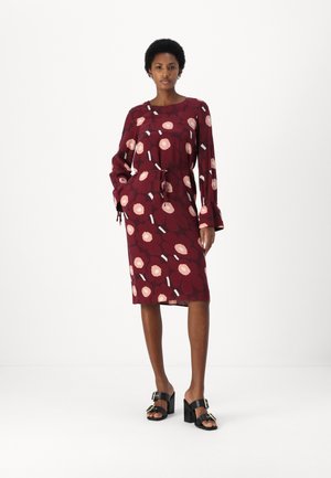 LAHJAT UNIKKO - Day dress - dark red/wine red/light pink
