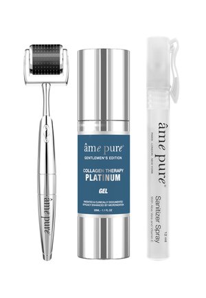 DERMAROLLER-SET FÜR MÄNNER CIT PLATINUM GENTLEMEN KIT - Skincare tool - -
