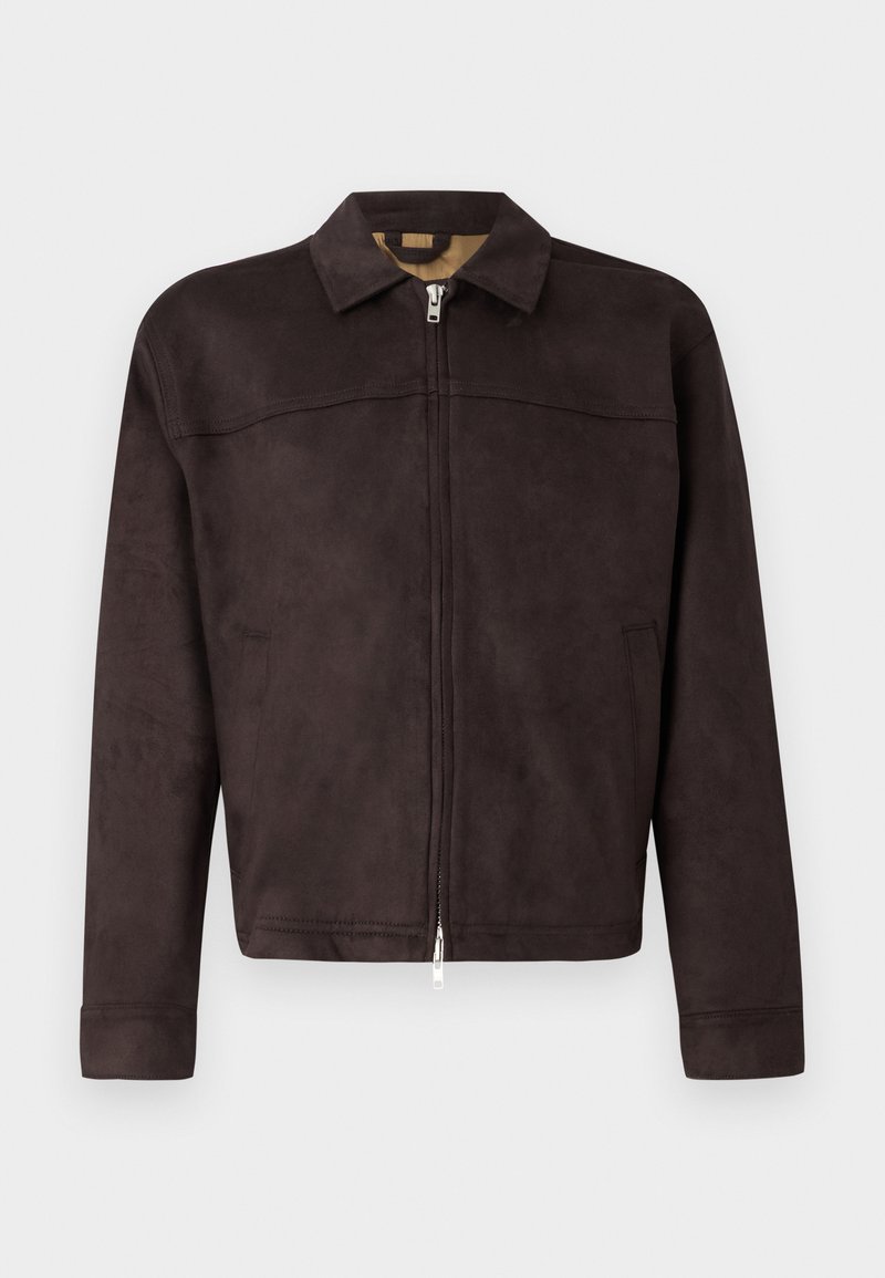 Abercrombie & Fitch Imitatieleren jas bruin