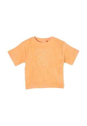 s.Oliver MIT STICK MOTIV - T-shirt basic - light orange