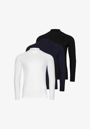 Ragman PACK OF 3 - Maglietta a manica lunga - weiß/schwarz/dunkelblau