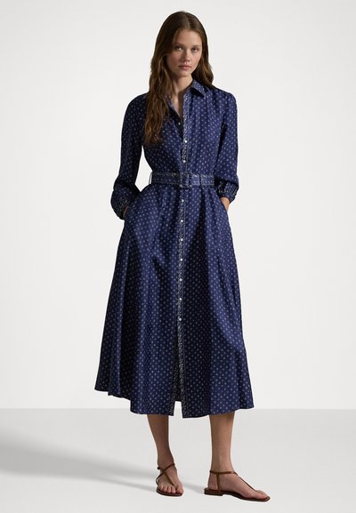 Polo Ralph Lauren MIXED-PRINT MULBERRY SILK SHIRTDRESS - Shirt dress - multi-coloured