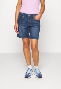 GAP Shorts vaqueros - dark-blue denim