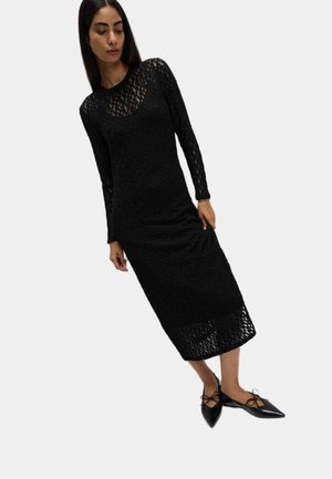 MIDAXI - Gebreide jurk - black