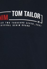 TOM TAILOR DENIM LONGSLEEVE WITH CHEST PRINT - Langarmshirt - sky captain blue