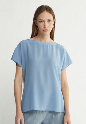 Falconeri BOAT-NECK - T-Shirt basic - sky blue