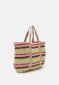 Becksöndergaard PAPEL BERTA BAG - Maisiņveida soma - brown/lime/pink