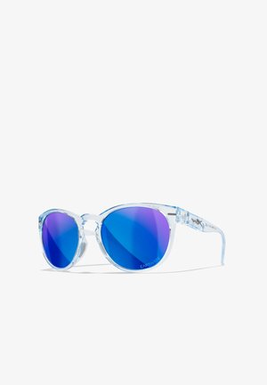 WX COVERT - Sunglasses - blue mirror/ gloss crystal light blue