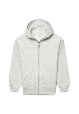 Calliope, FELPA TINTA UNITA - Felpa con zip - grigio chiaro melange