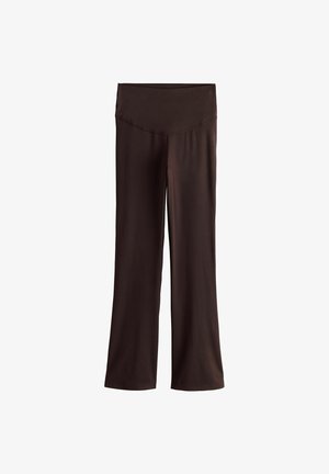 Next, SUPER SOFT FLARED YOGA SPORTS LEGGINGS . - Retuusid - püksid - chocolate brown