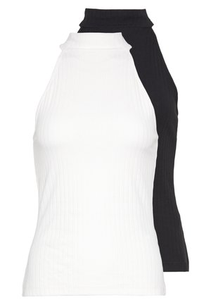 2 PACK - Topper - off-white/black