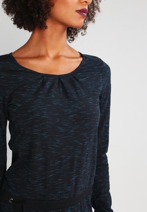 Žerzejové šaty - mottled black