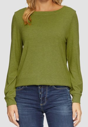 Jumper - mottled dark green