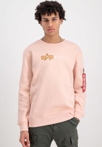Alpha Industries LABEL  - Mikina - pale peach