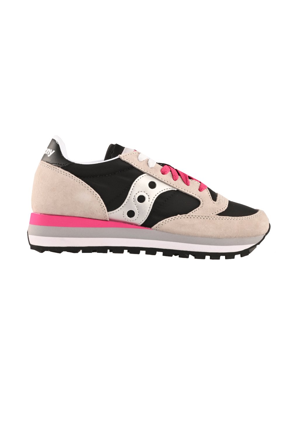 Saucony Donna Saucony Nere Bianche E Fucsia Scarpe Sneakers