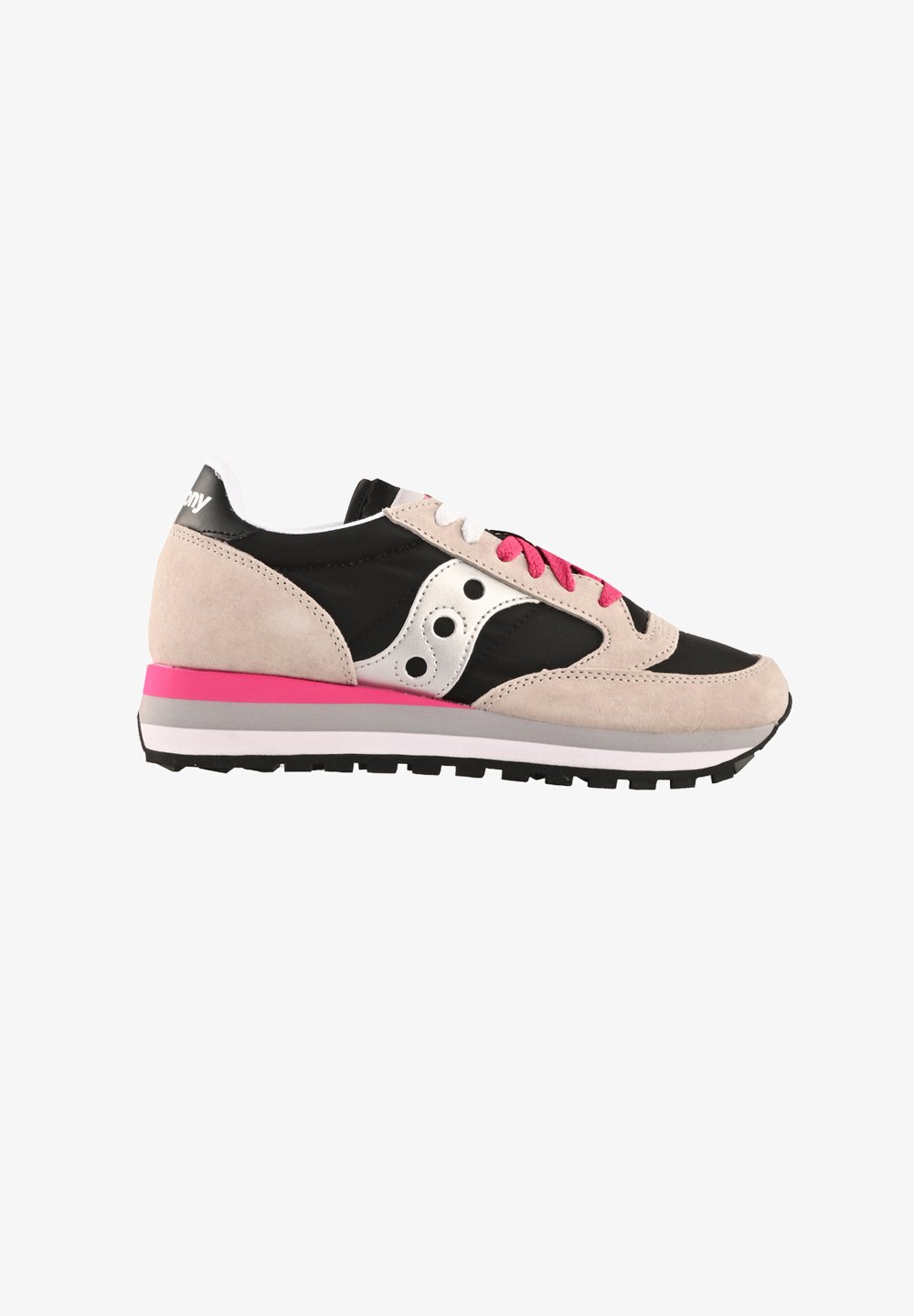 Saucony Donna Saucony Nere Bianche E Fucsia Scarpe Sneakers