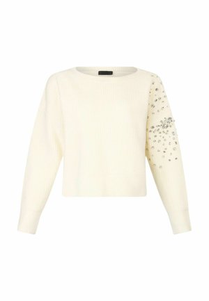 LIU JO WITH GEMSTONES - Maglione - white
