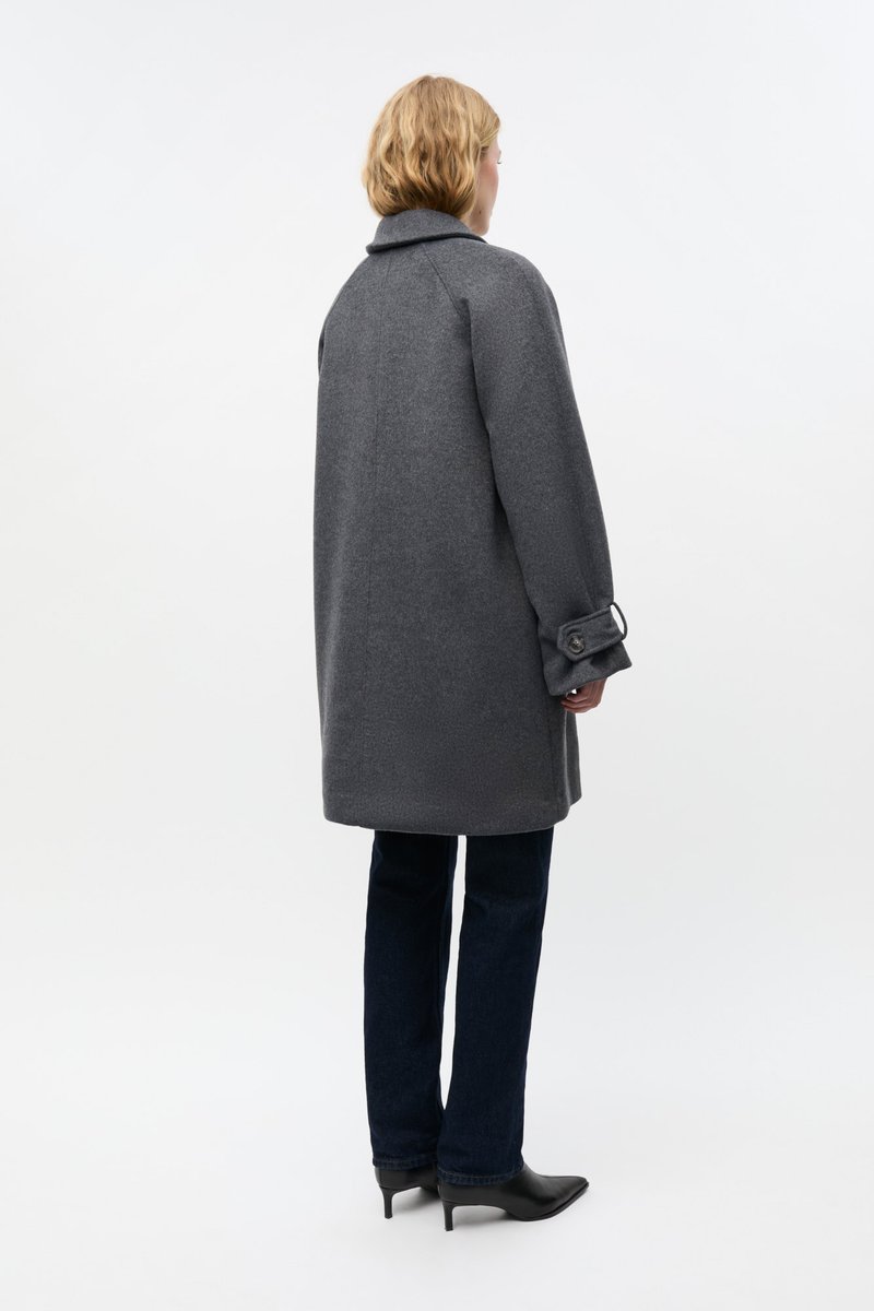 Envii SENECA MIDI JACKET - Klassisk kåpe / frakk - dark grey