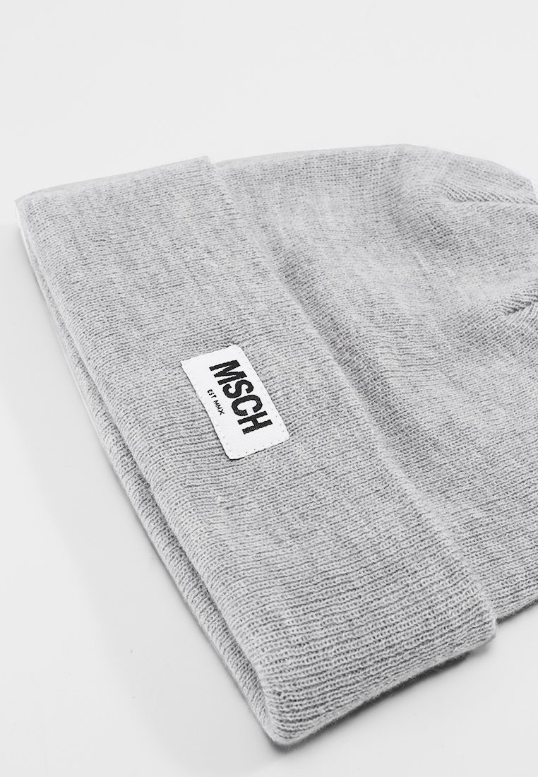 Moss Copenhagen MOJO BEANIE - Muts - light grey melange/Lichtgrijs -  Zalando.nl