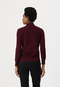 pure cashmere MOCKNECK - Pulóver - burgundy
