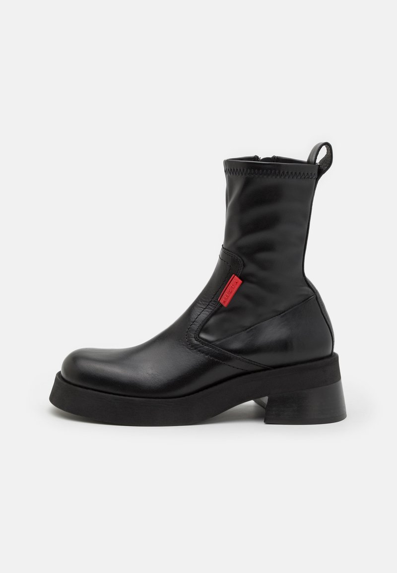 MIISTA OLIANA - Enkellaarsjes met plateauzool - black